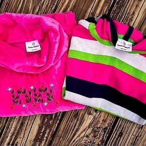 Hanna Andersson Cable Knit Sweater Velour Sweatshirt Bundle Large